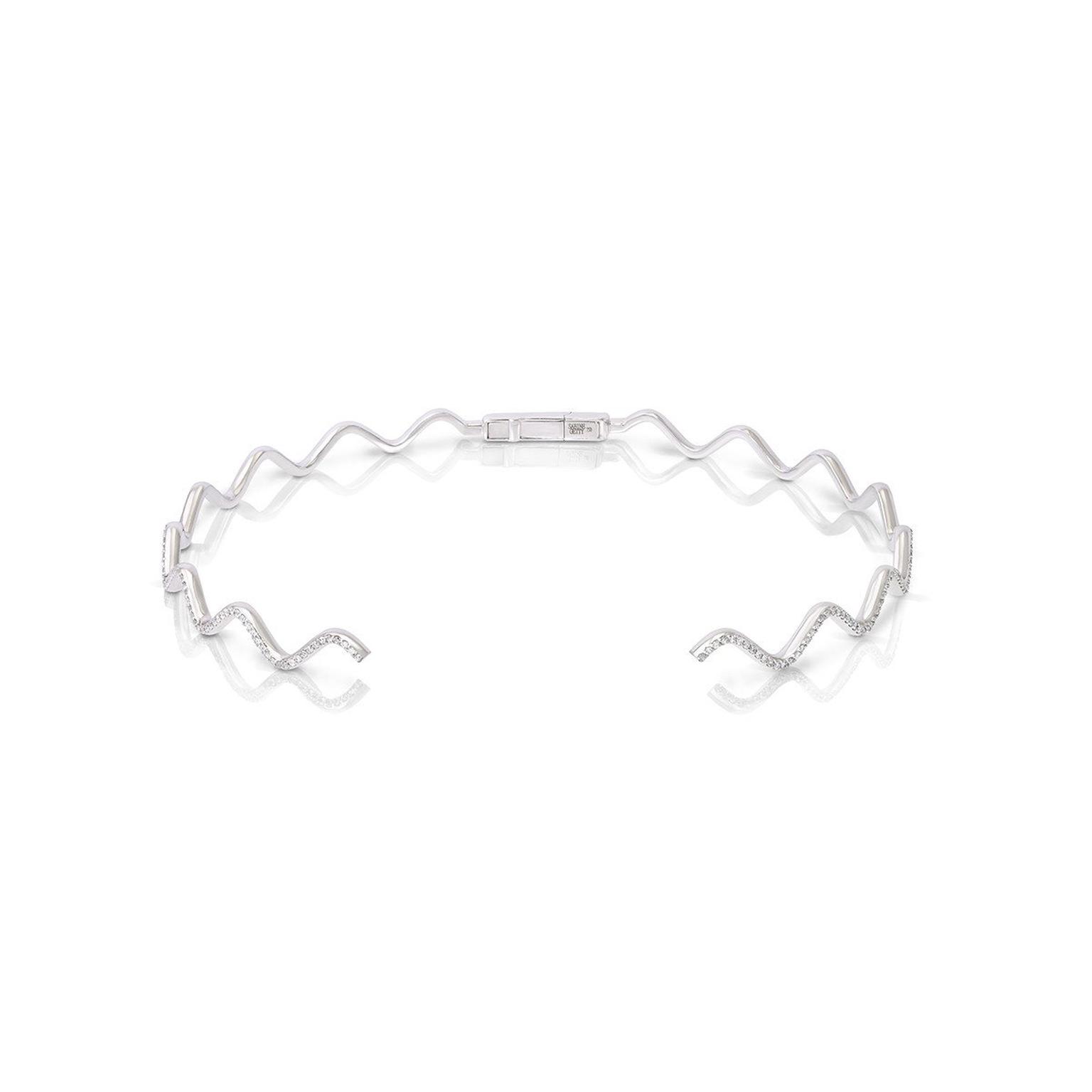 Sabine Getty Baby Memphis Wave diamond pavé choker 