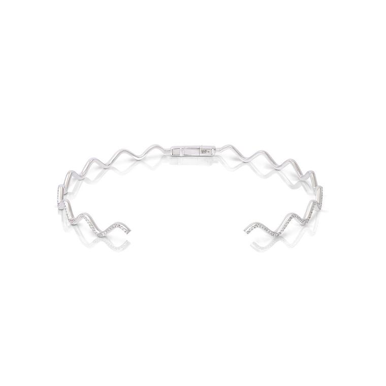Sabine Getty Baby Memphis Wave diamond pavé choker 