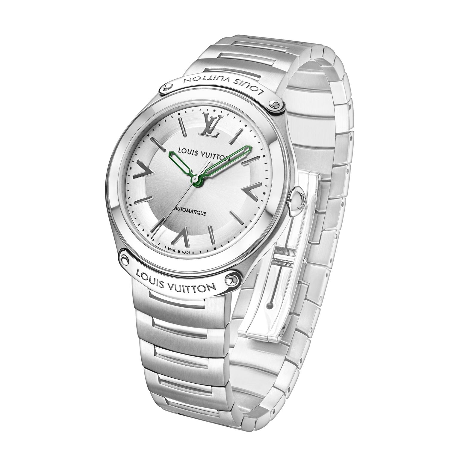 Louis Vuitton LV Fifty Five 36 mm steel bracelet watch