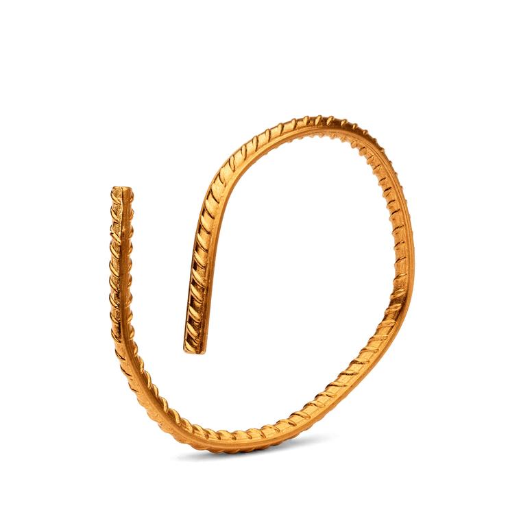 Ai Weiwei Rebar in Gold bracelet for Elisabetta Cipriani