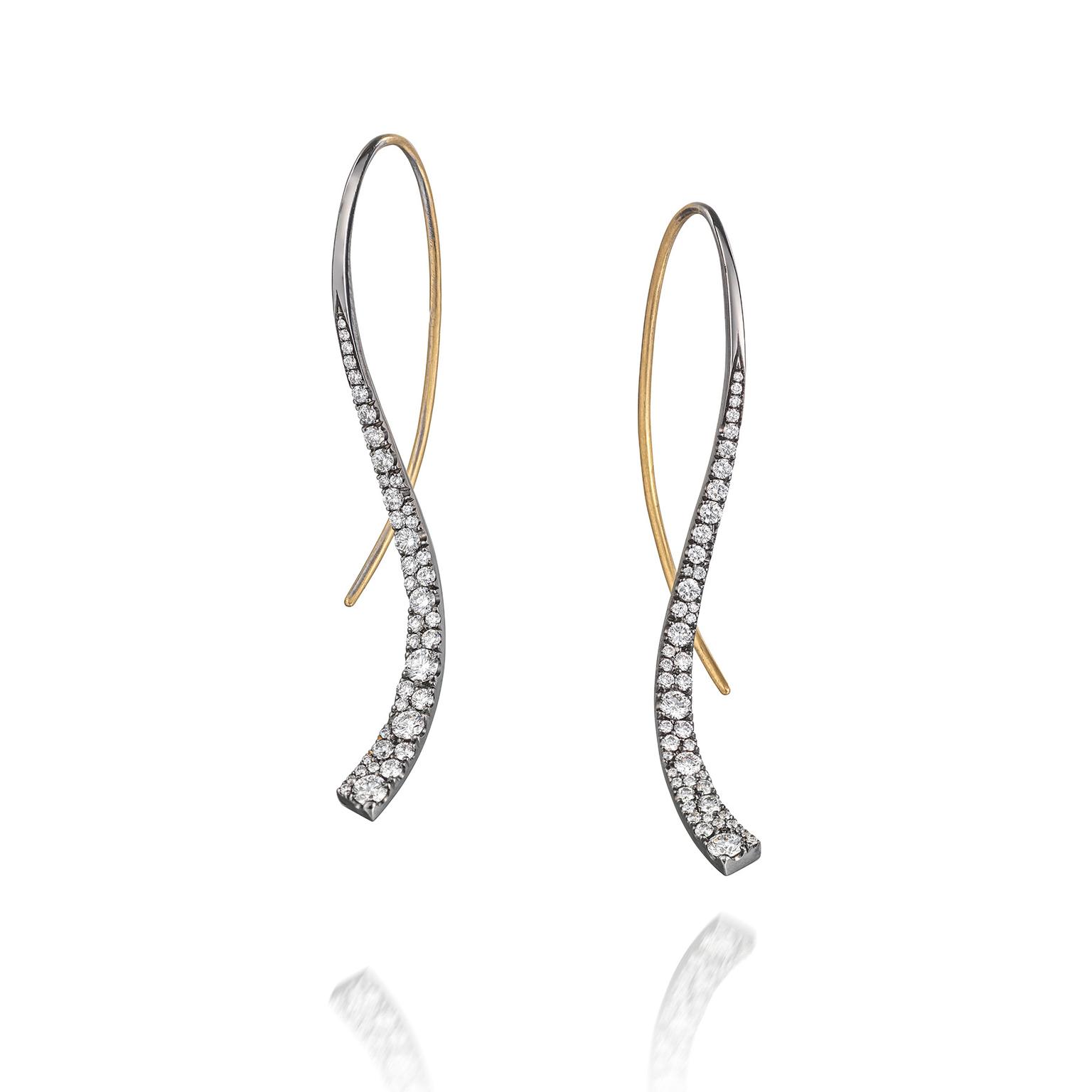 McCaul Goldsmiths Celestial diamond earrings