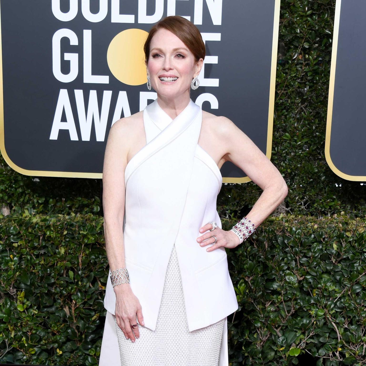 Julianne Moore Golden Globes Chopard jewels 2019