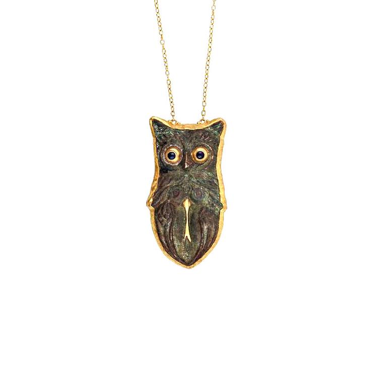 Gurhan Roman owl pendant