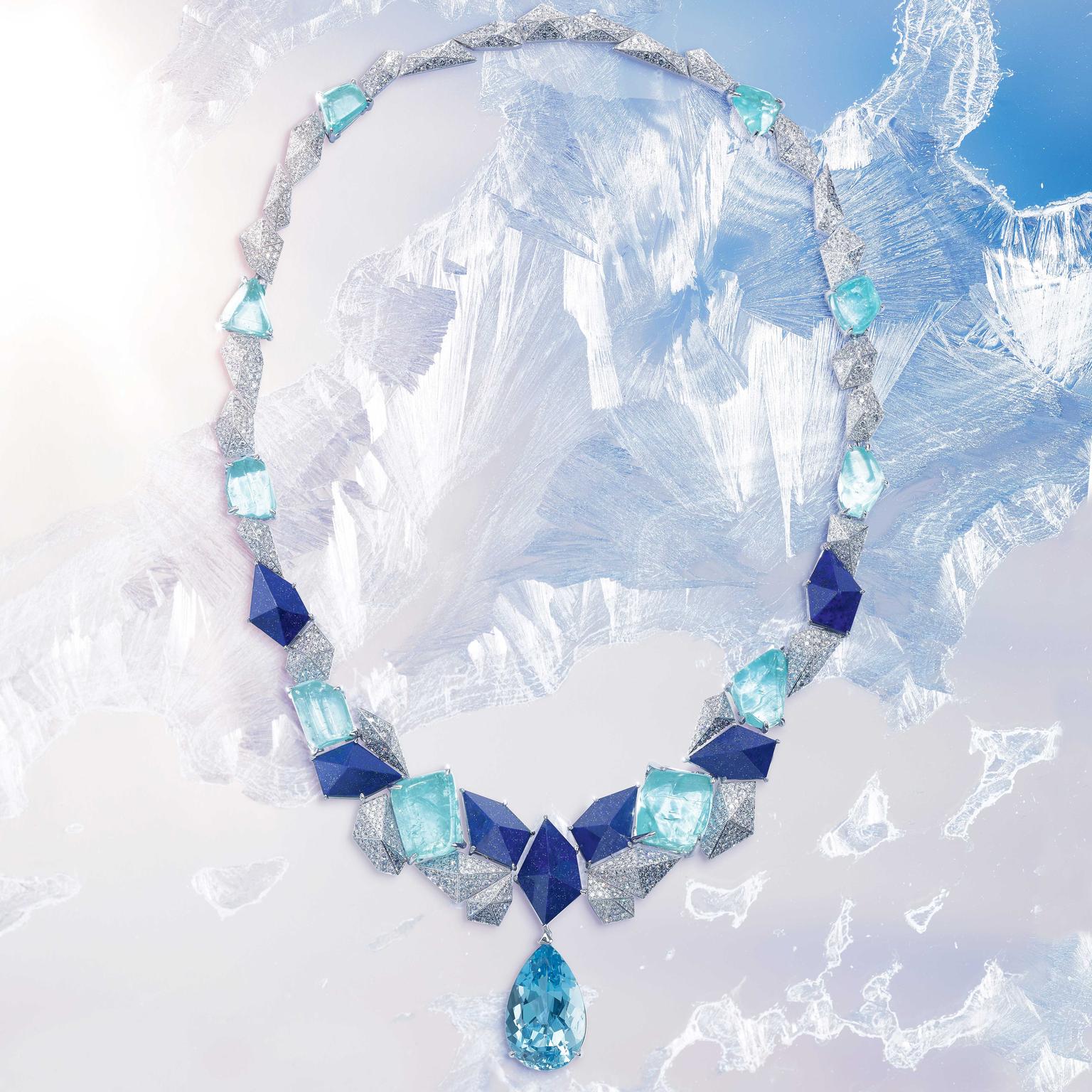 Piaget Sunlight Escape  Infinite Blue Necklace 