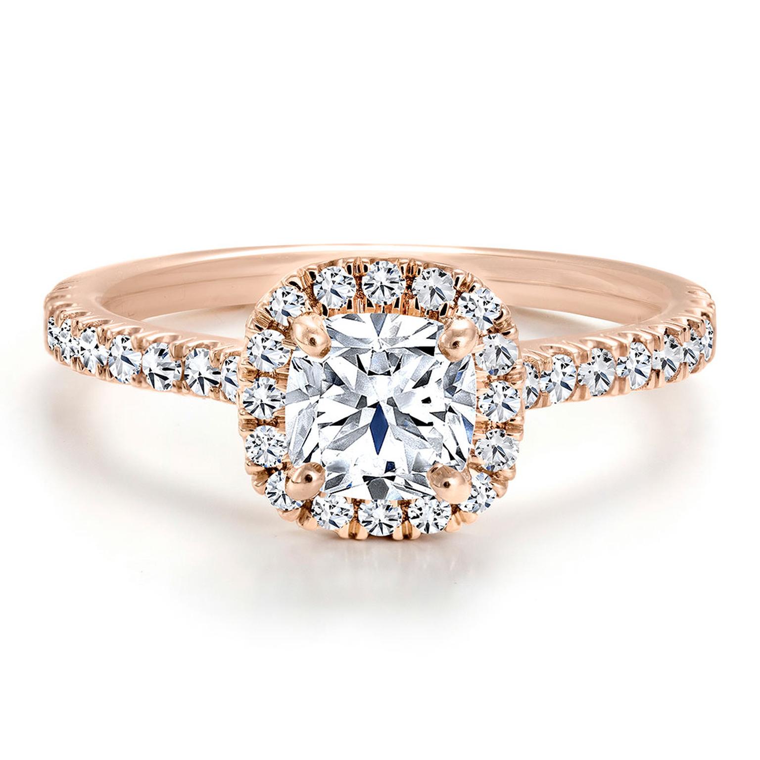 Forevermark Black Label rose gold and diamond engagement ring