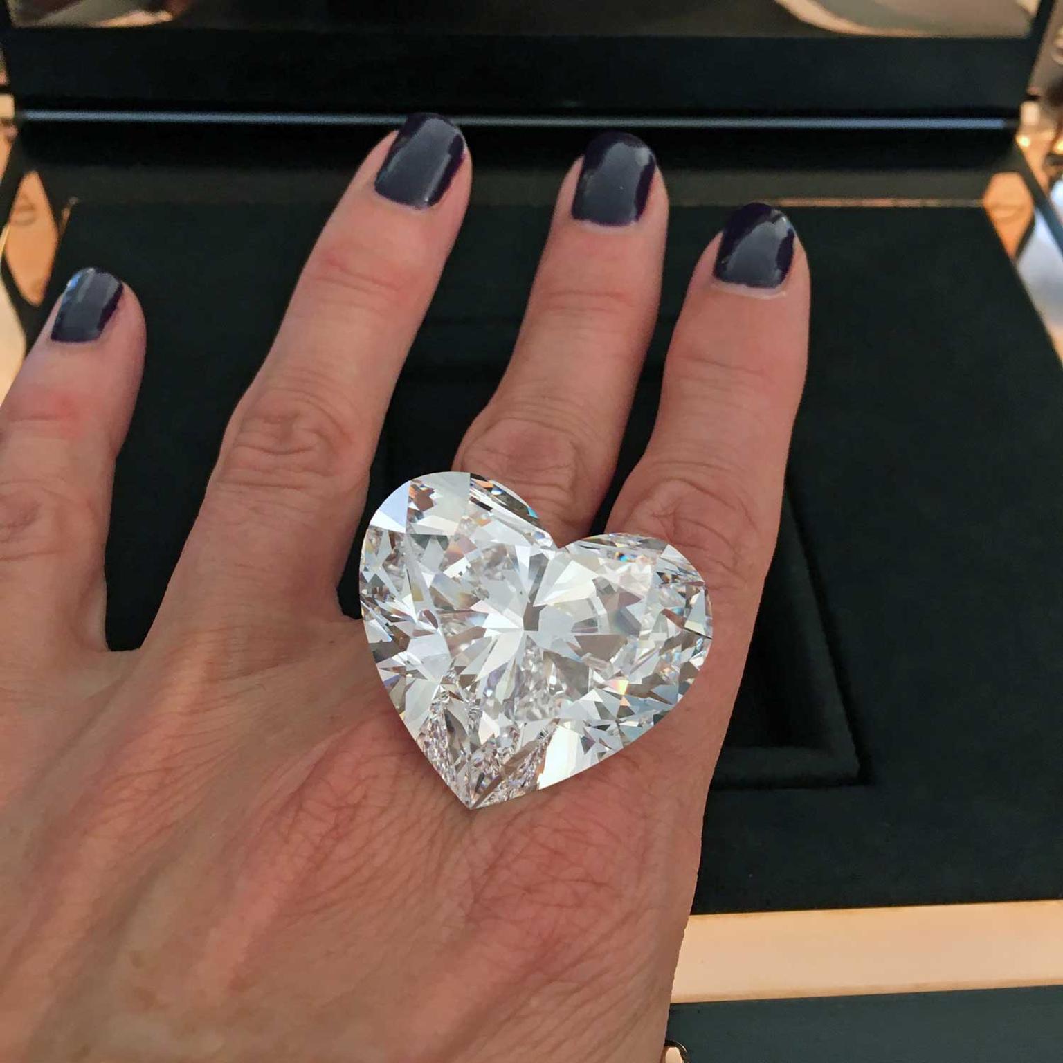 Graff Venus 118 carat flawless heart shape diamond