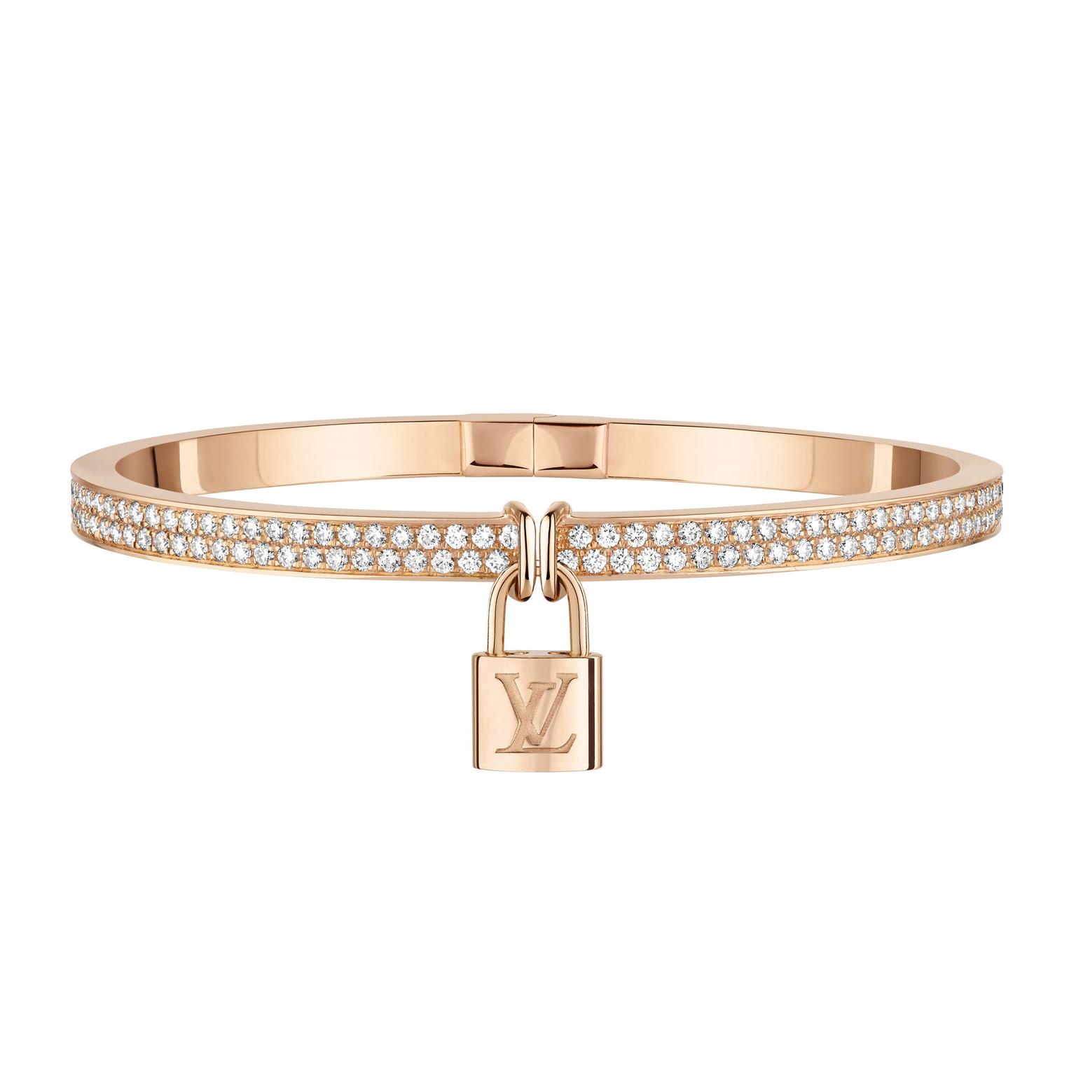 Louis Vuitton Lockit pink gold bracelet