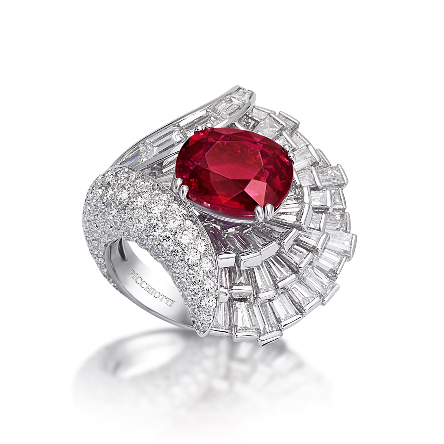 Picchiotti ruby one of a kind ring