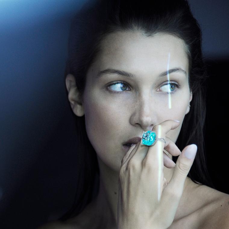 Bella Hadid models for Boghossian