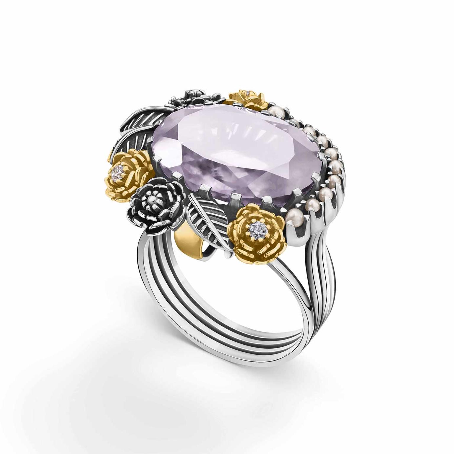 Azza Fahmy Jewellery Floral Bloom ring