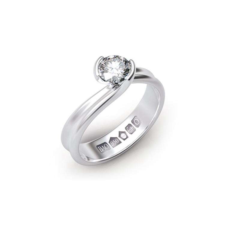 Platinum hallmark ring