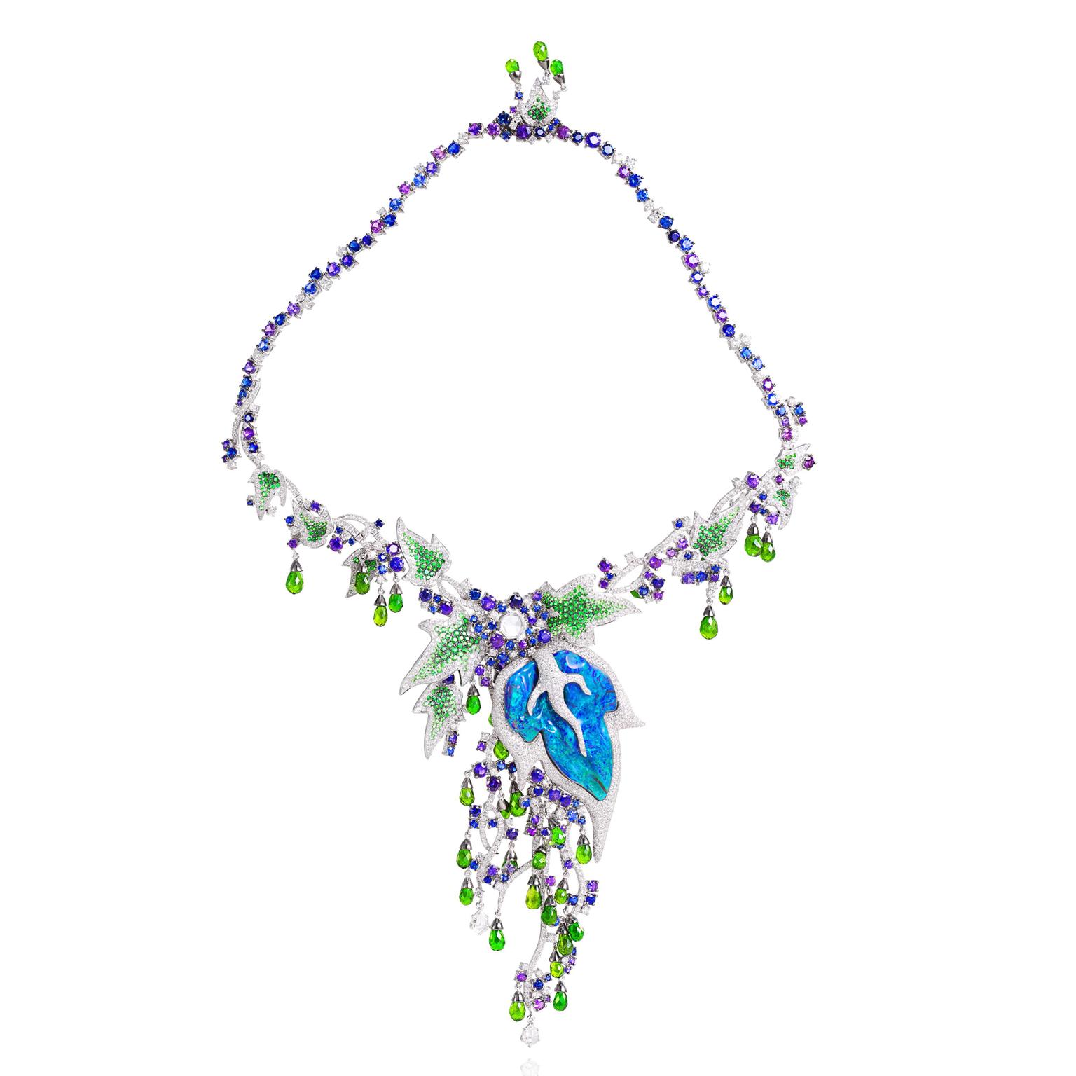 Alessio Boschi tsavorite briolette necklace