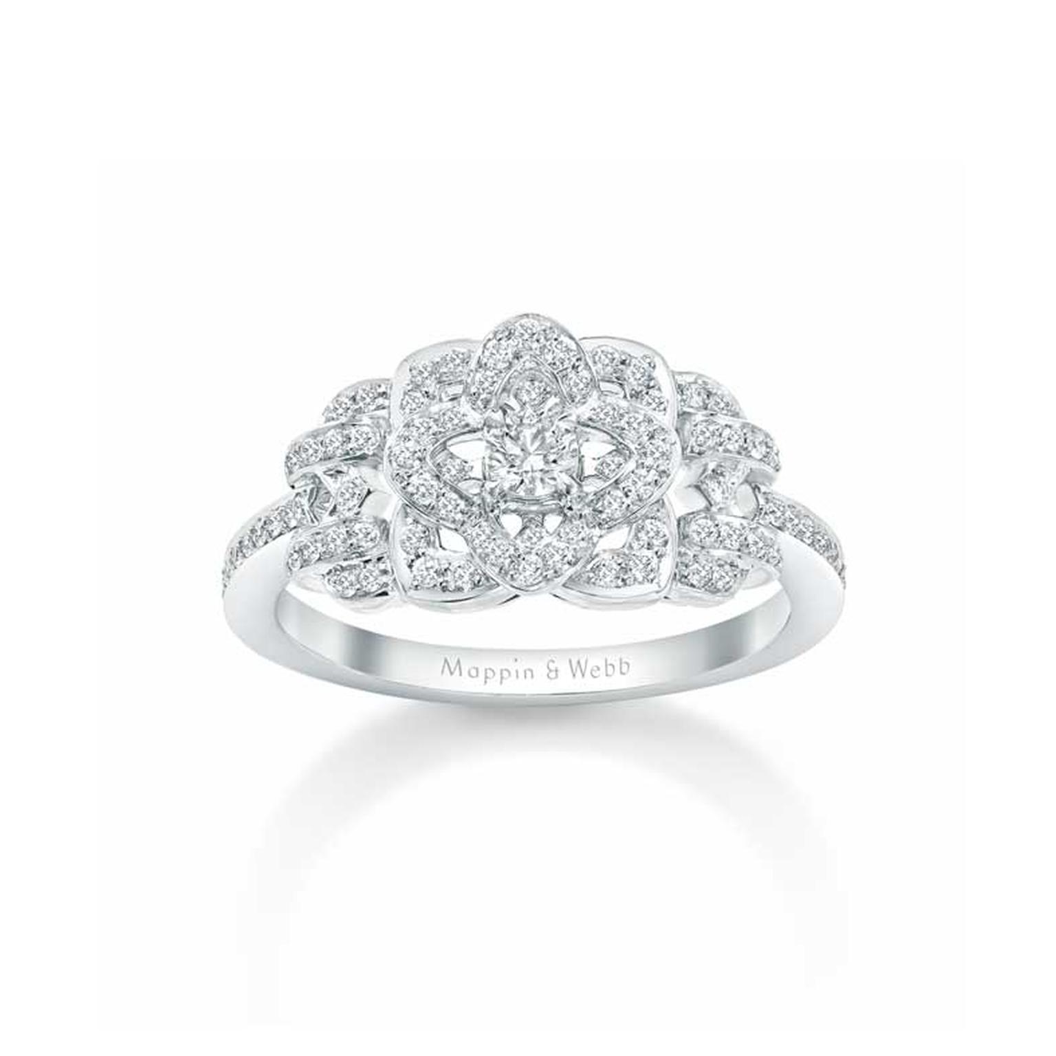 Monogram Fusion Platinum and Diamond Engagement Ring - 