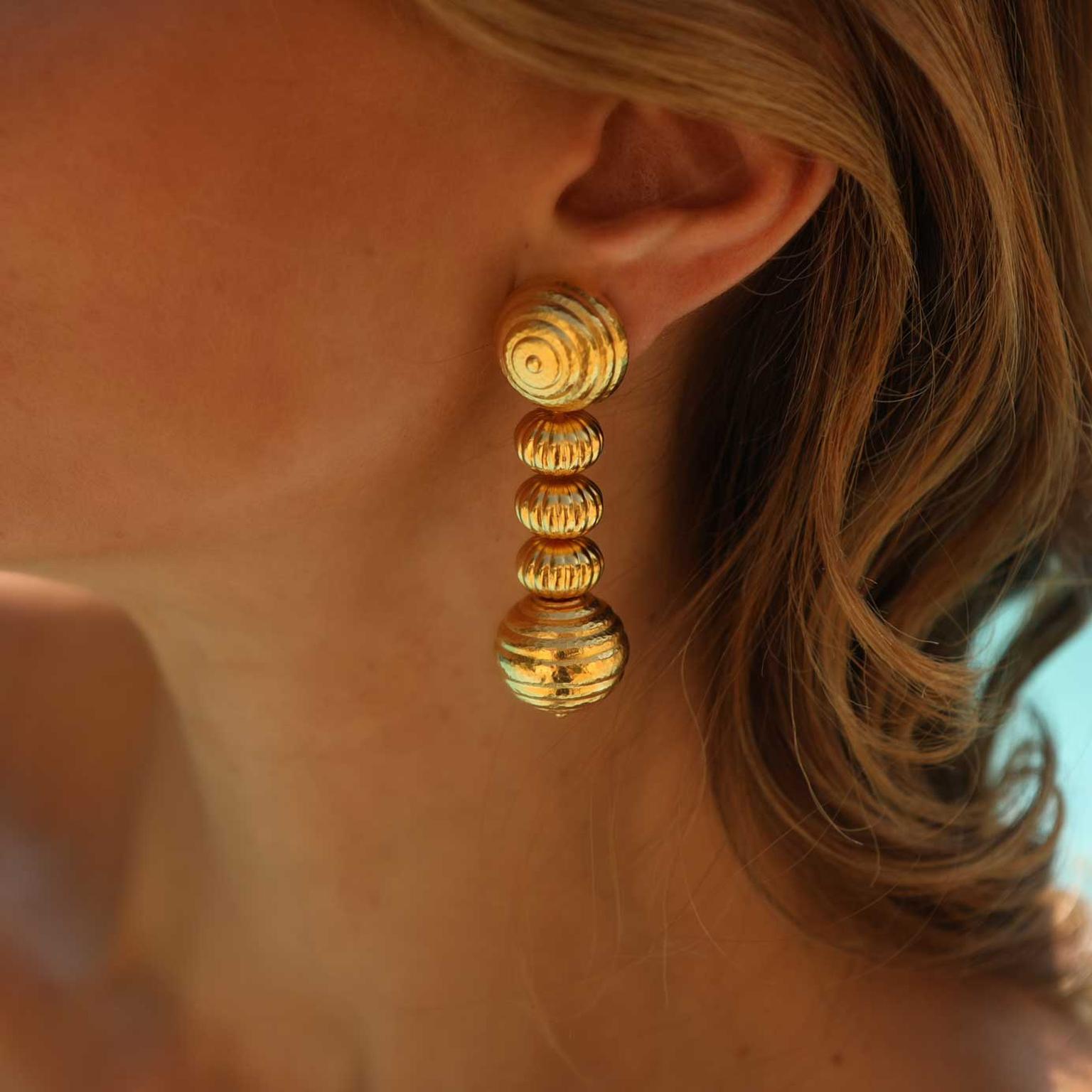 Lalaounis Minoan Bead earrings