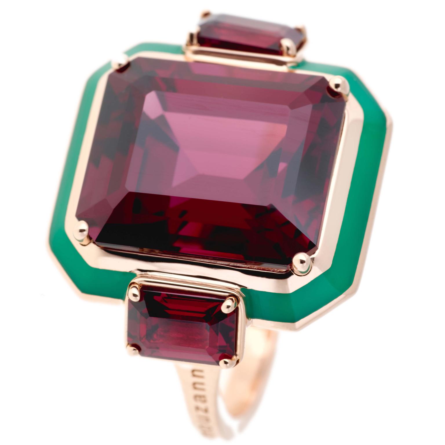 Rhodolite cocktail ring from Selim Mouzannar