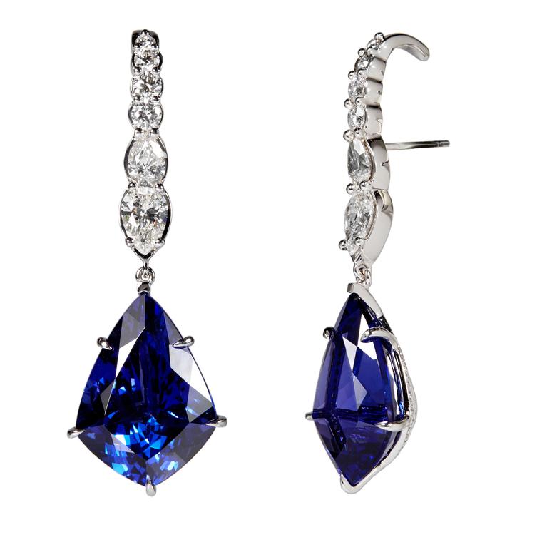 Ara Vartanian tanzanite and diamond earrings