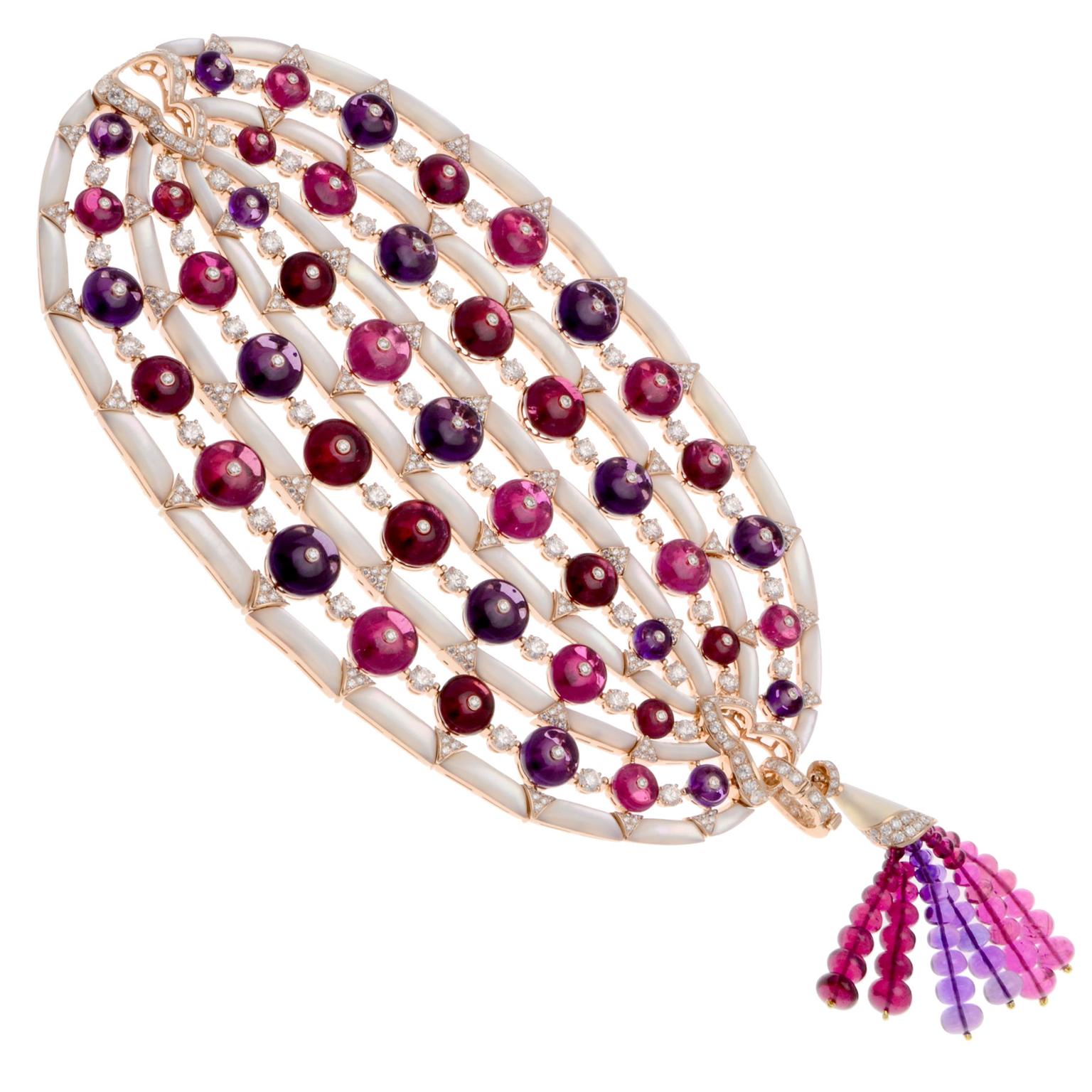 Bulgari multi-coloured gemstone bracelet