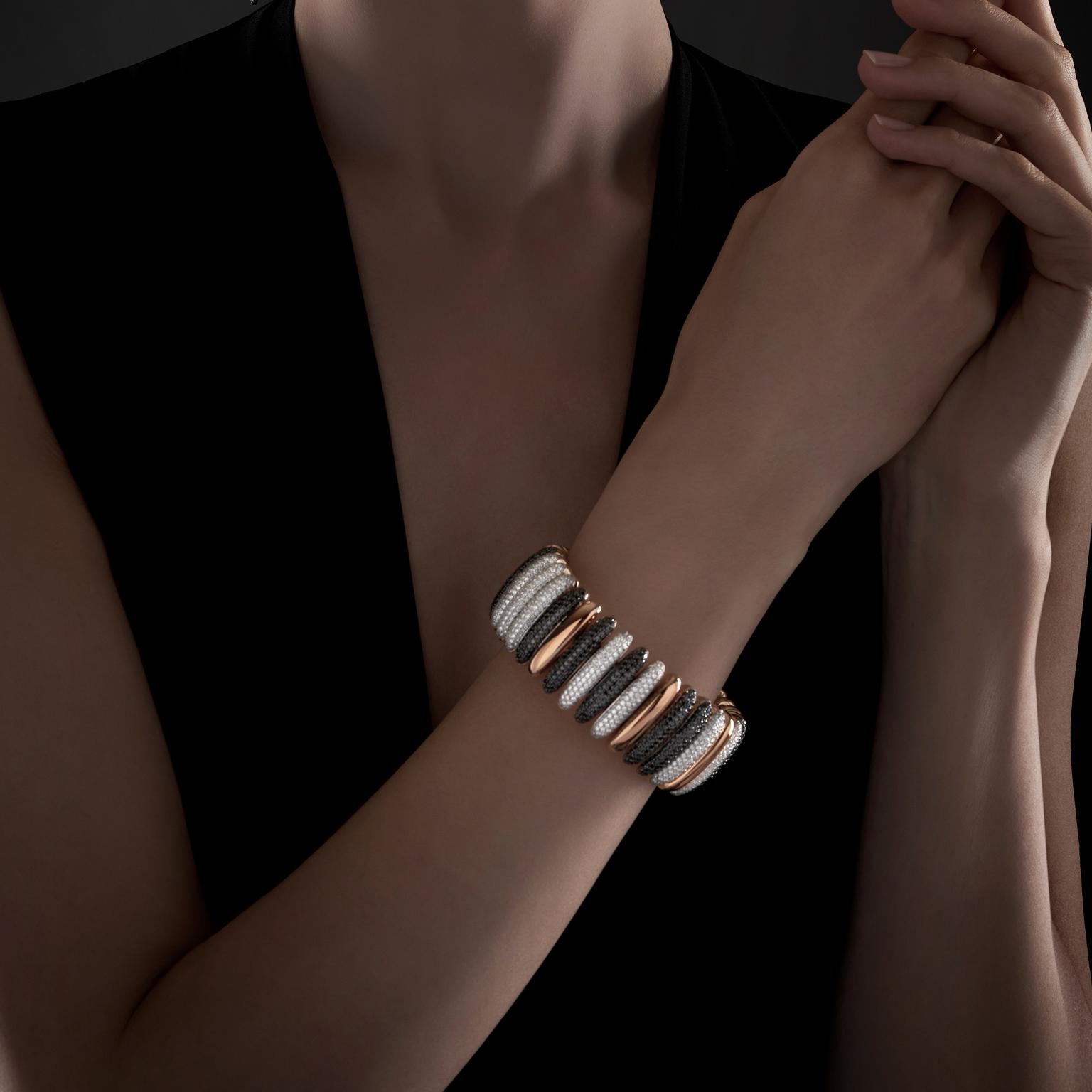 Discoveries in the Darkness Dream Flex cuff bracelet on model