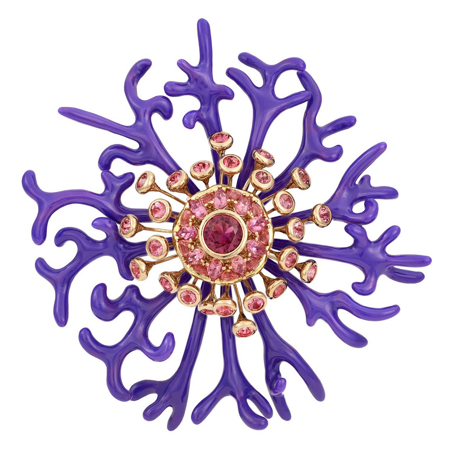 Paula Crevoshay Wavy Thistle brooch