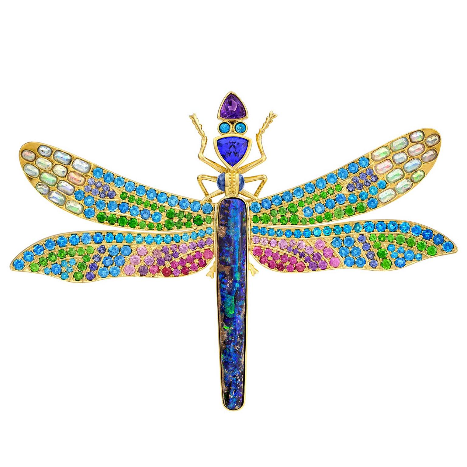 Paula Crevoshay Damselfly brooch