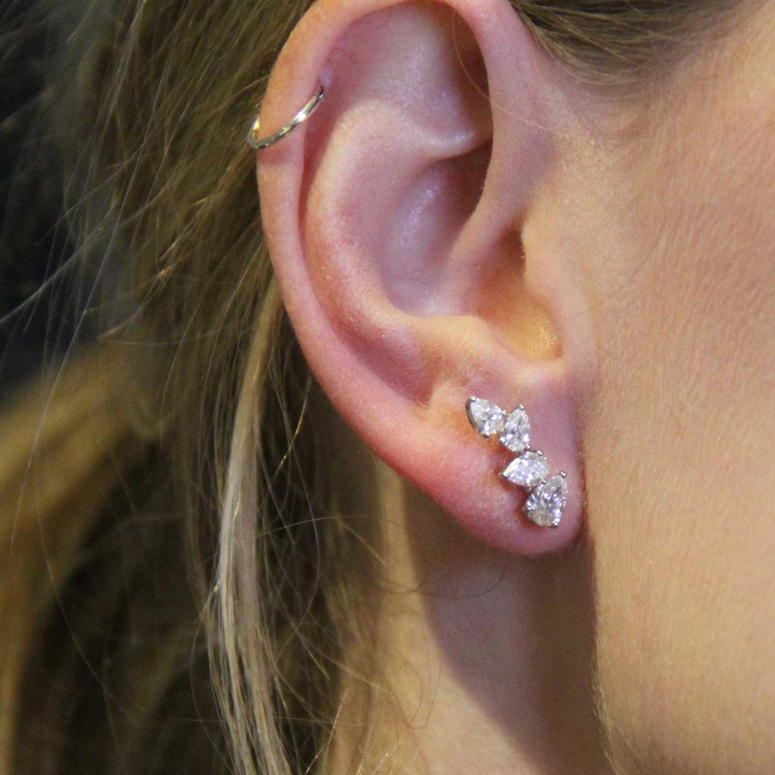 William Son MYA diamond earrings