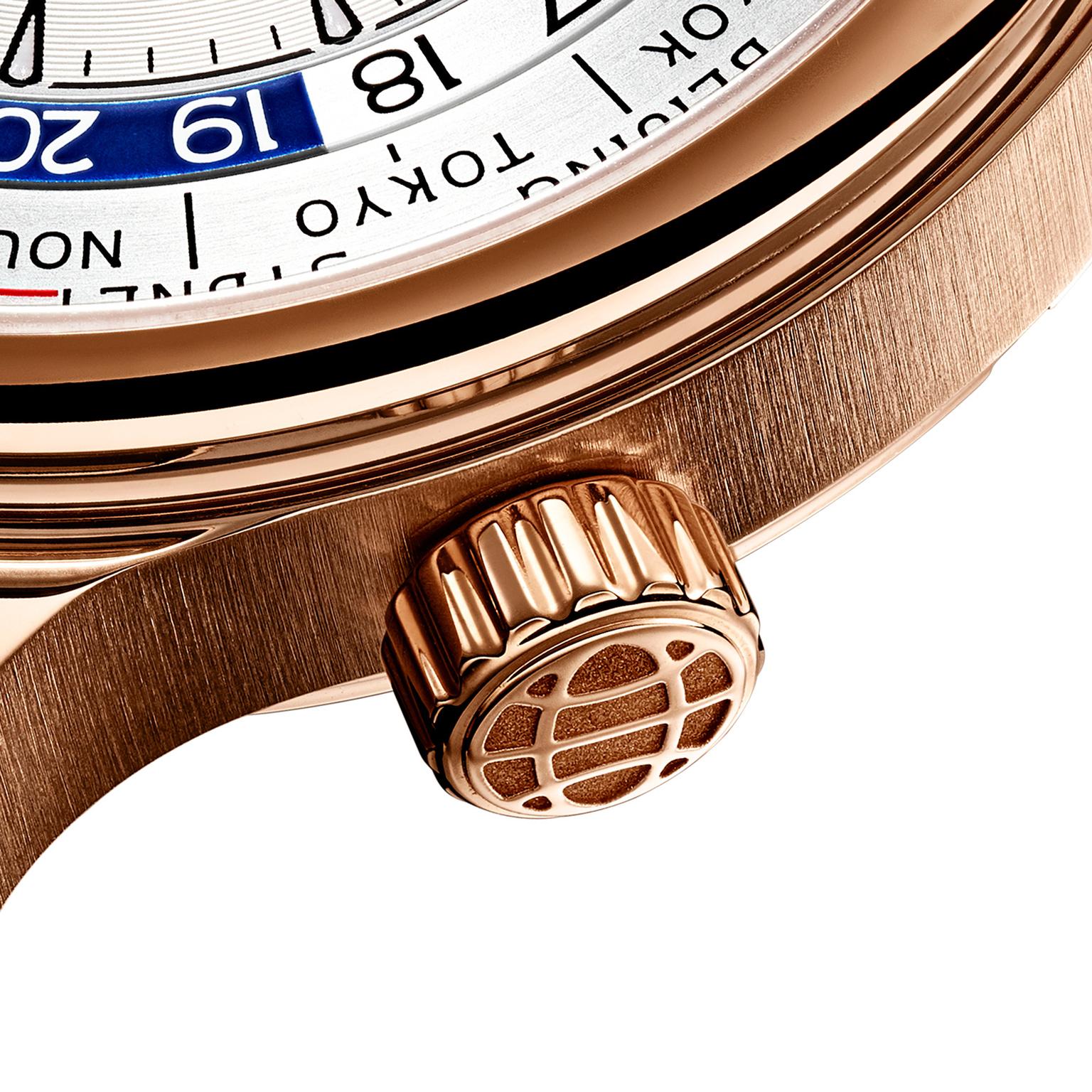 Chopard L.U.C Time Traveler One rose gold crown