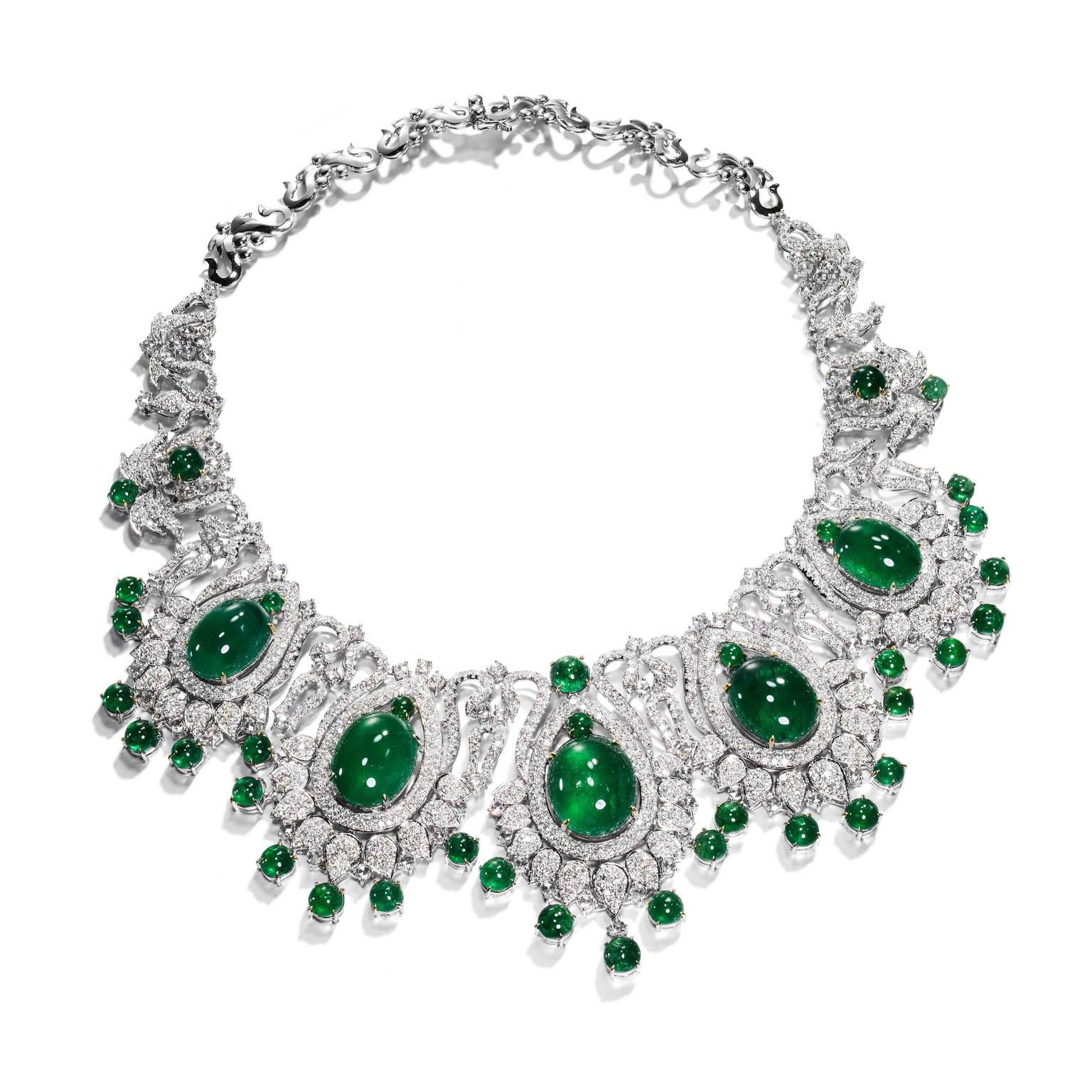 Jardin Émeraude de Monte-Carlo Emerald Neckalce by Anna Hu