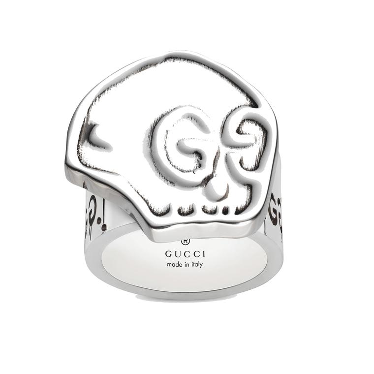 GucciGhost skull ring in silver | Gucci | The Jewellery Editor
