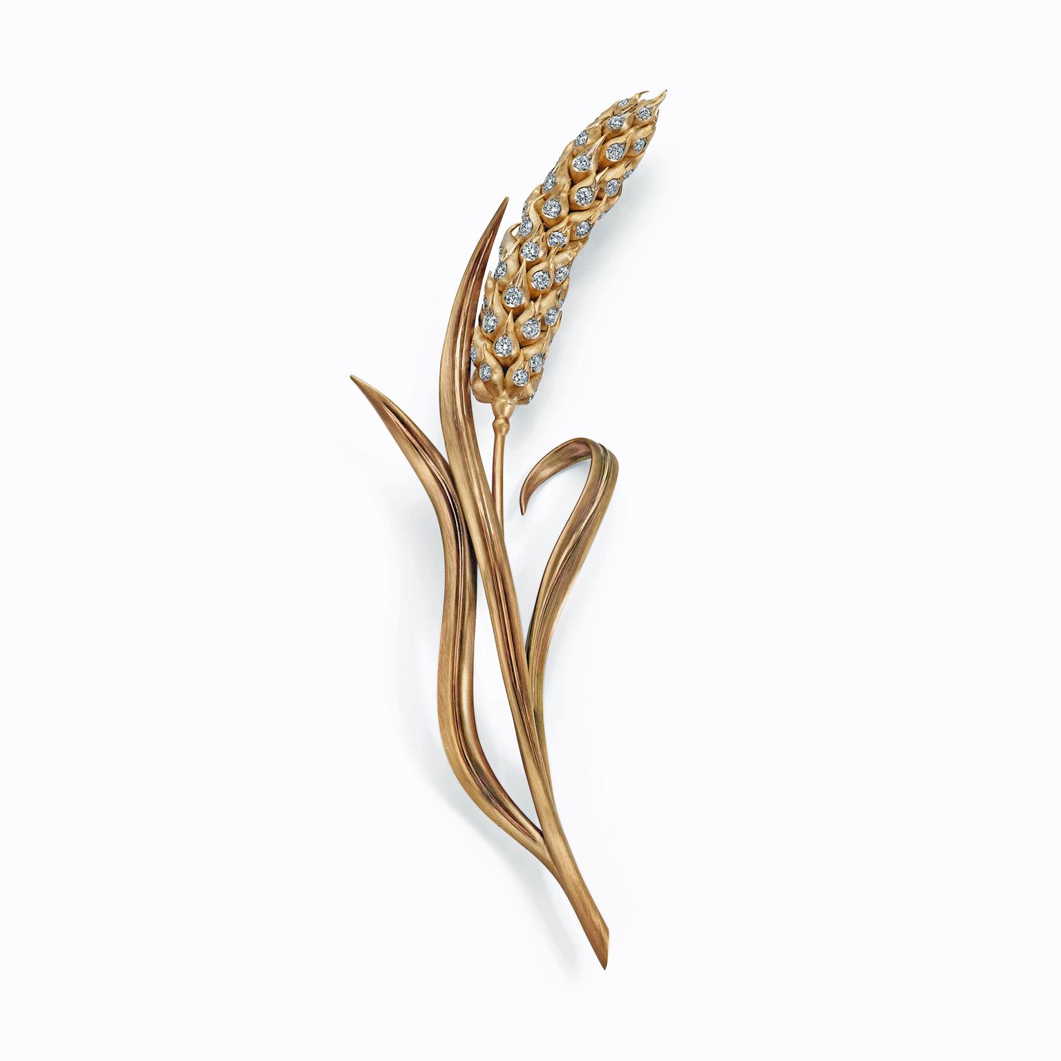 Chaumet Épi de Blé gold brooch