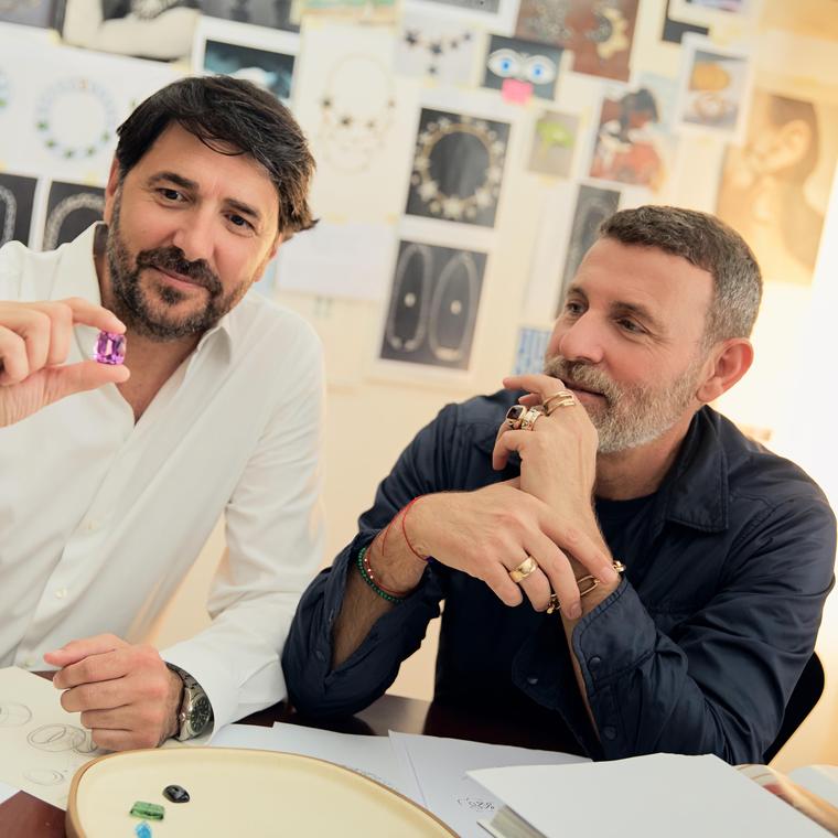 Pomellato Gem Master Stefano Cortecci & Creative Director Vincenzo Castaldo