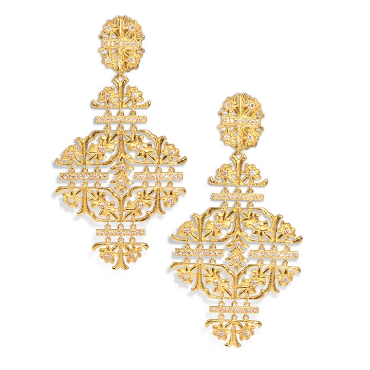 Aurelia chandelier earrings by Lalaounis 