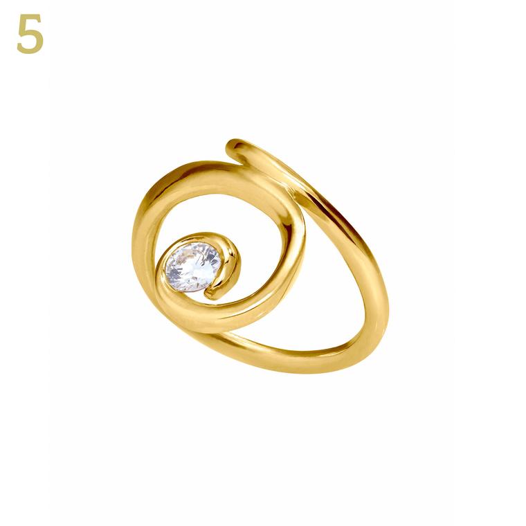 Sarah Jordon for Article Circle Northern Lights Fairtrade gold diamond ring