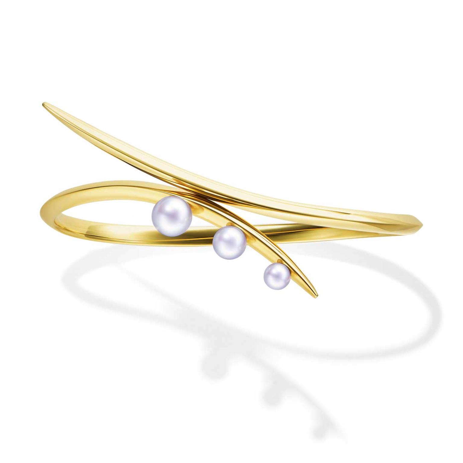 Tasaki Atelier Nacreous Akoya pearl and gold bracelet