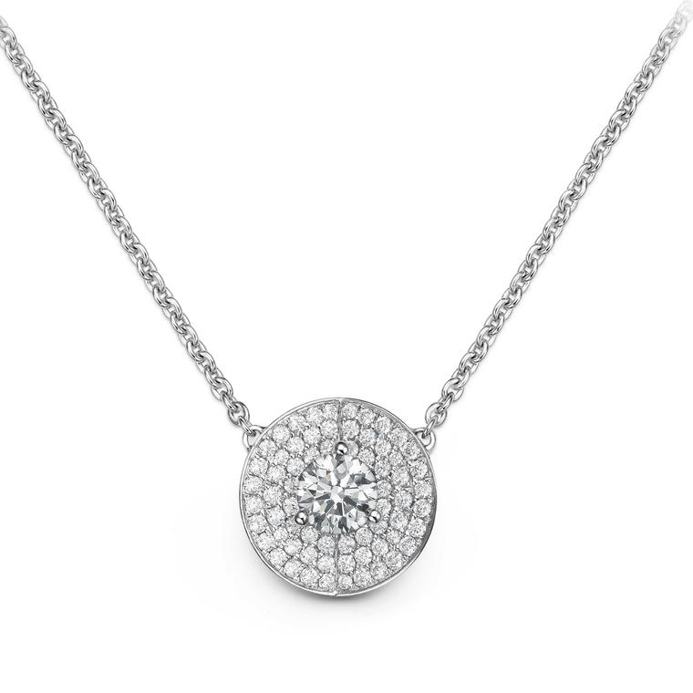 Bucherer B Dimension necklace with diamonds in white gold £4400