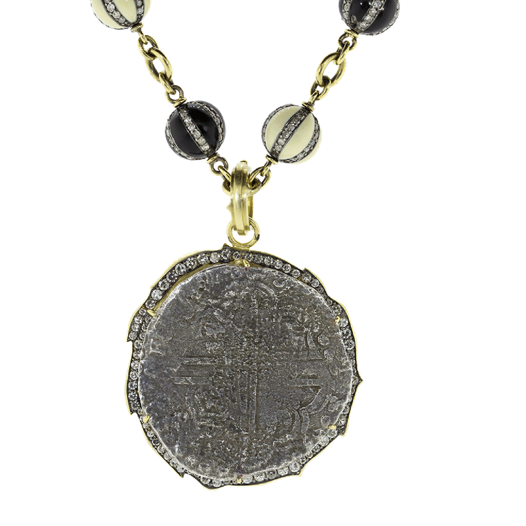 Sylva & Cie Atocha Shipwreck Coin Medallion necklace
