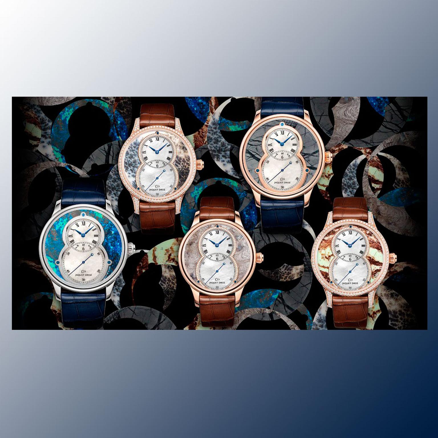 Jaquet Droz Mineral Elegance watches