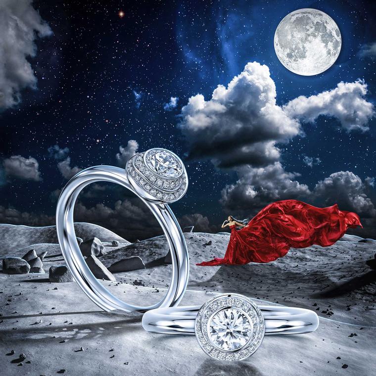 Andrew Geoghegan Clair de Lune engagement rings