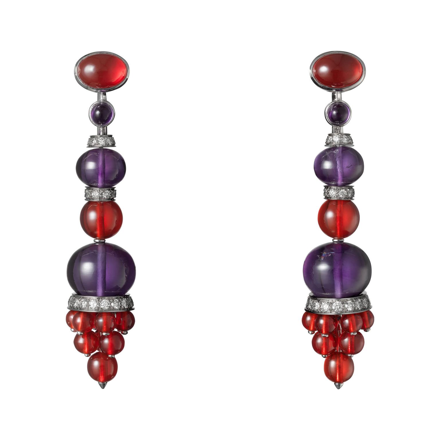 Cartier Étourdissant amethyst and opal earrings