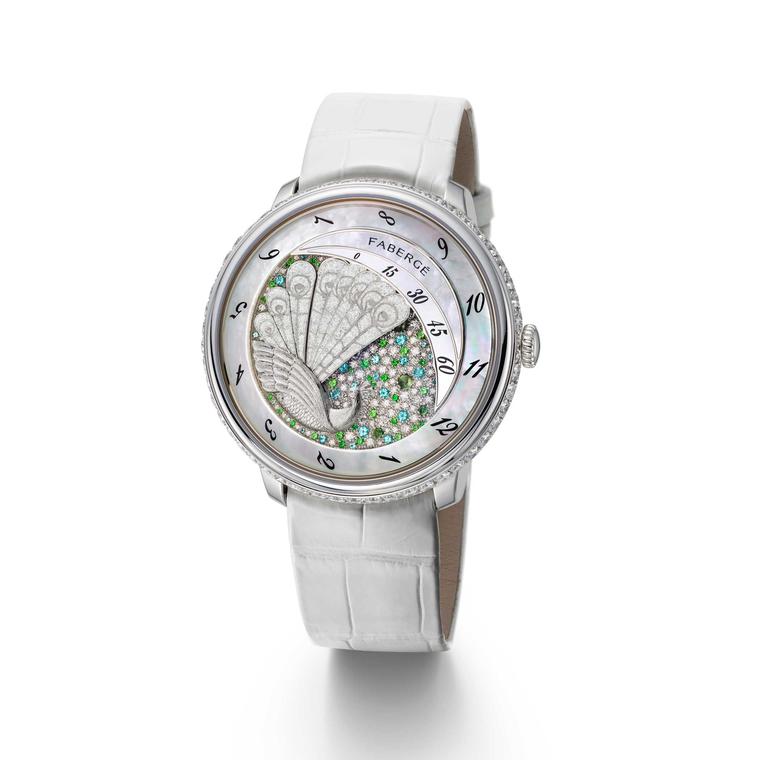 Fabergé Lady Compliquee Peacock timepiece