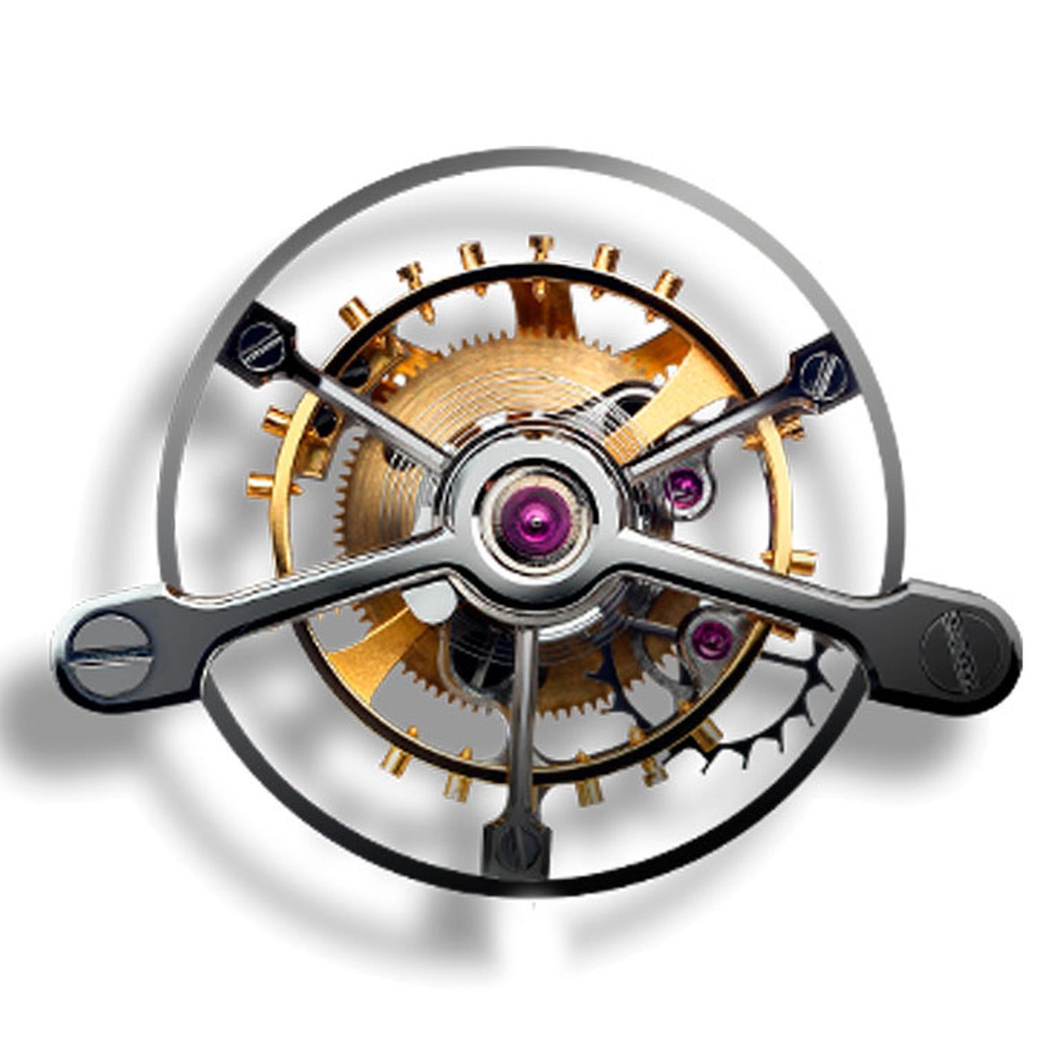 Tourbillon escapement outlet