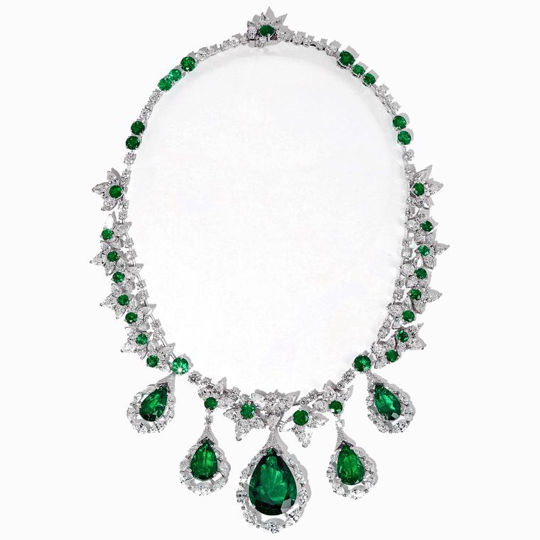 Expensive sales emerald necklace