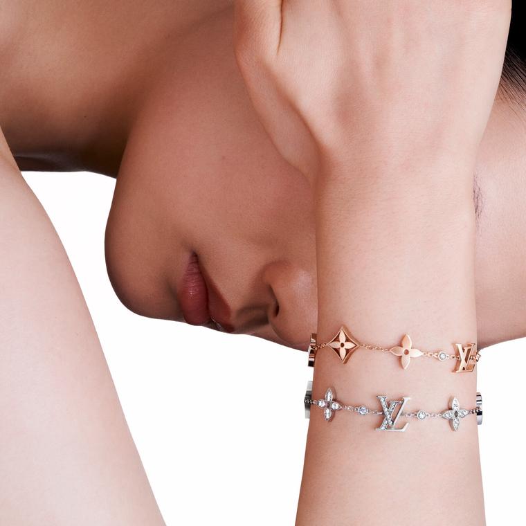 Idylle Blossom bracelet on model by Louis Vuitton