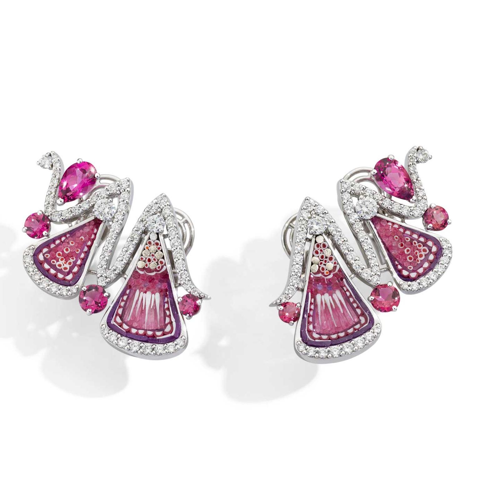 Sicis Incanto pink earrings 