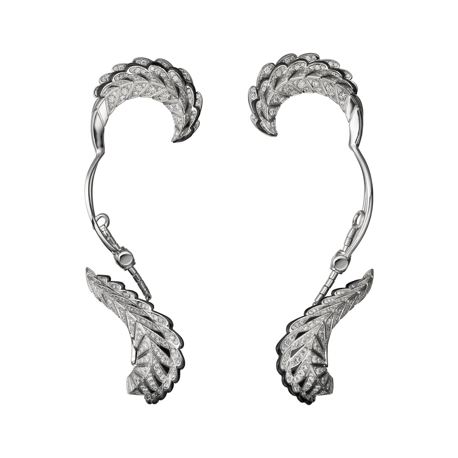 Cartier Magicien Quetzal diamond ear cuffs
