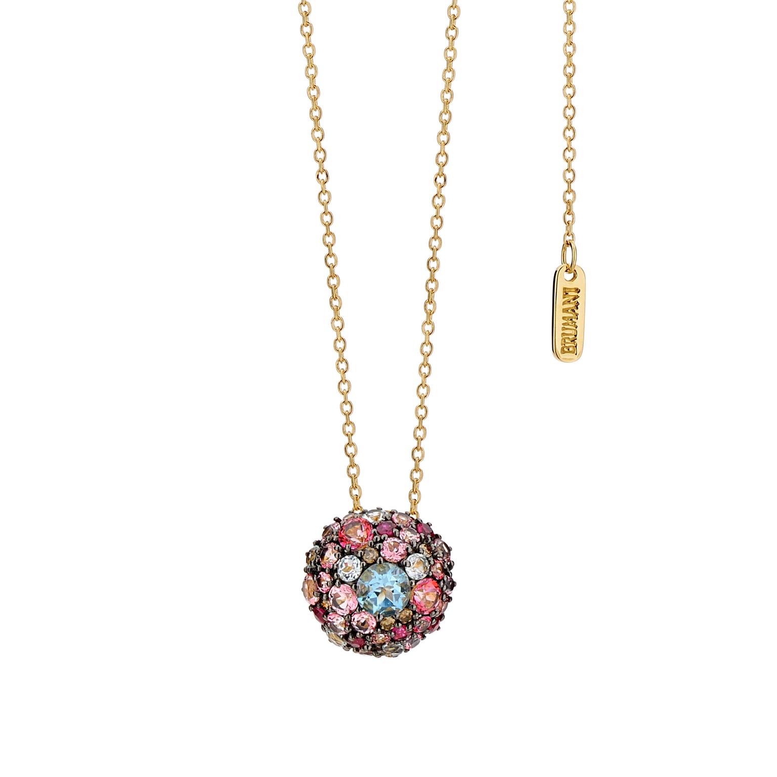 Brumani Baobab Bubbles multicolour gemstone necklace