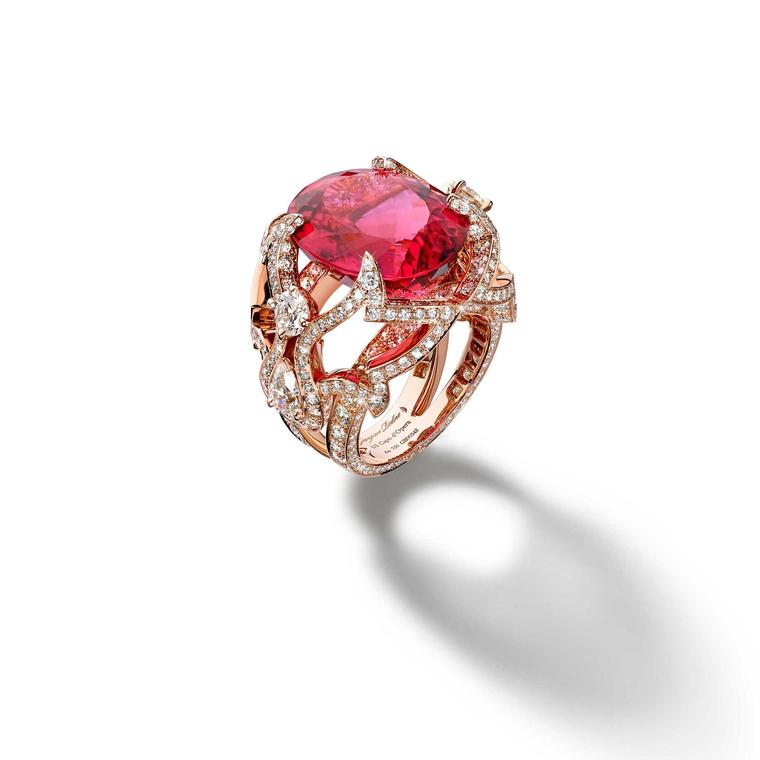 Giampiero Bodino Tesori del Mare rubellite ring