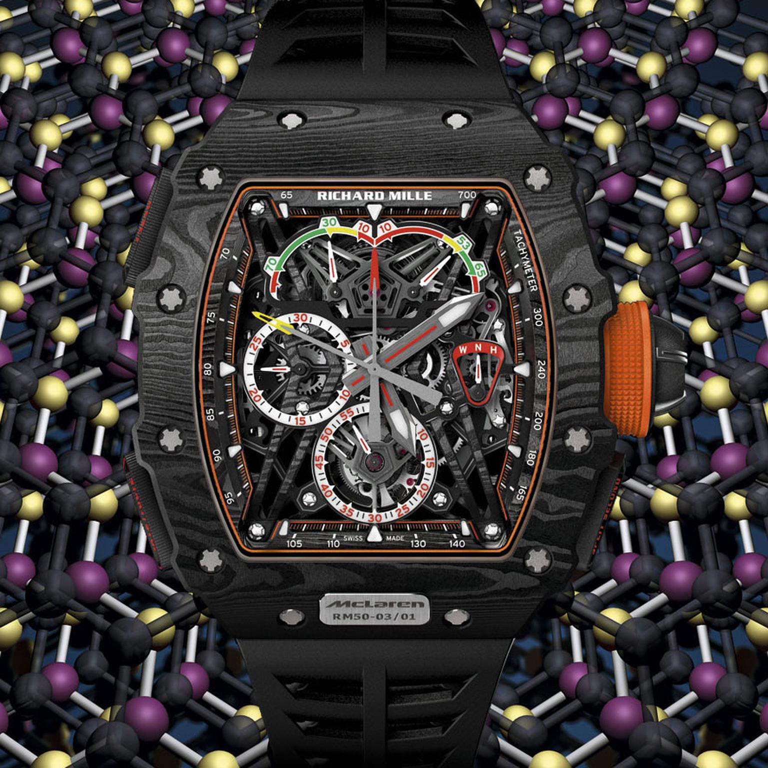 Richard Mille RM 50-03 McLaren F1 watch frontview