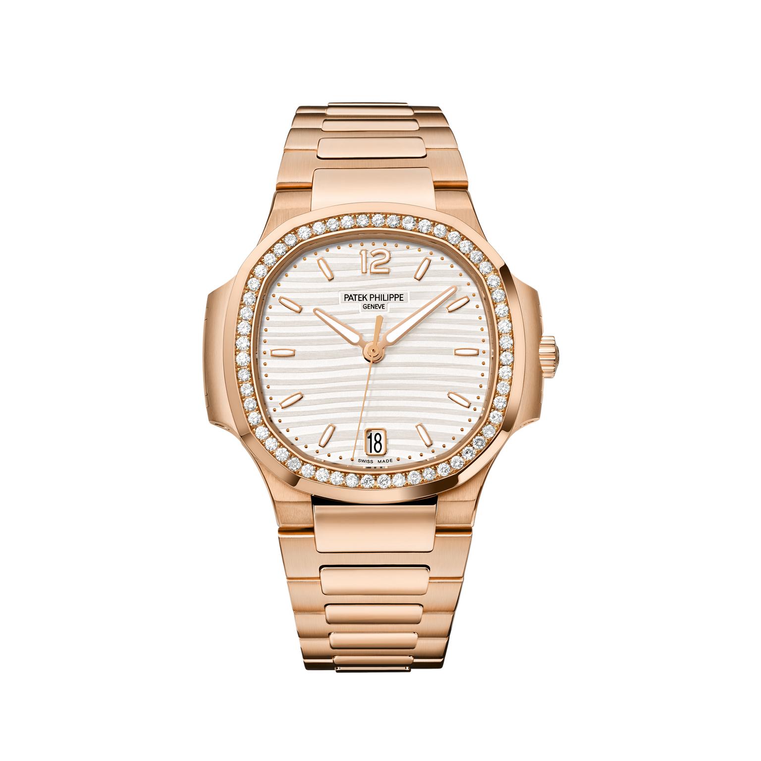 Patek Philippe Nautilus rose gold, white dial