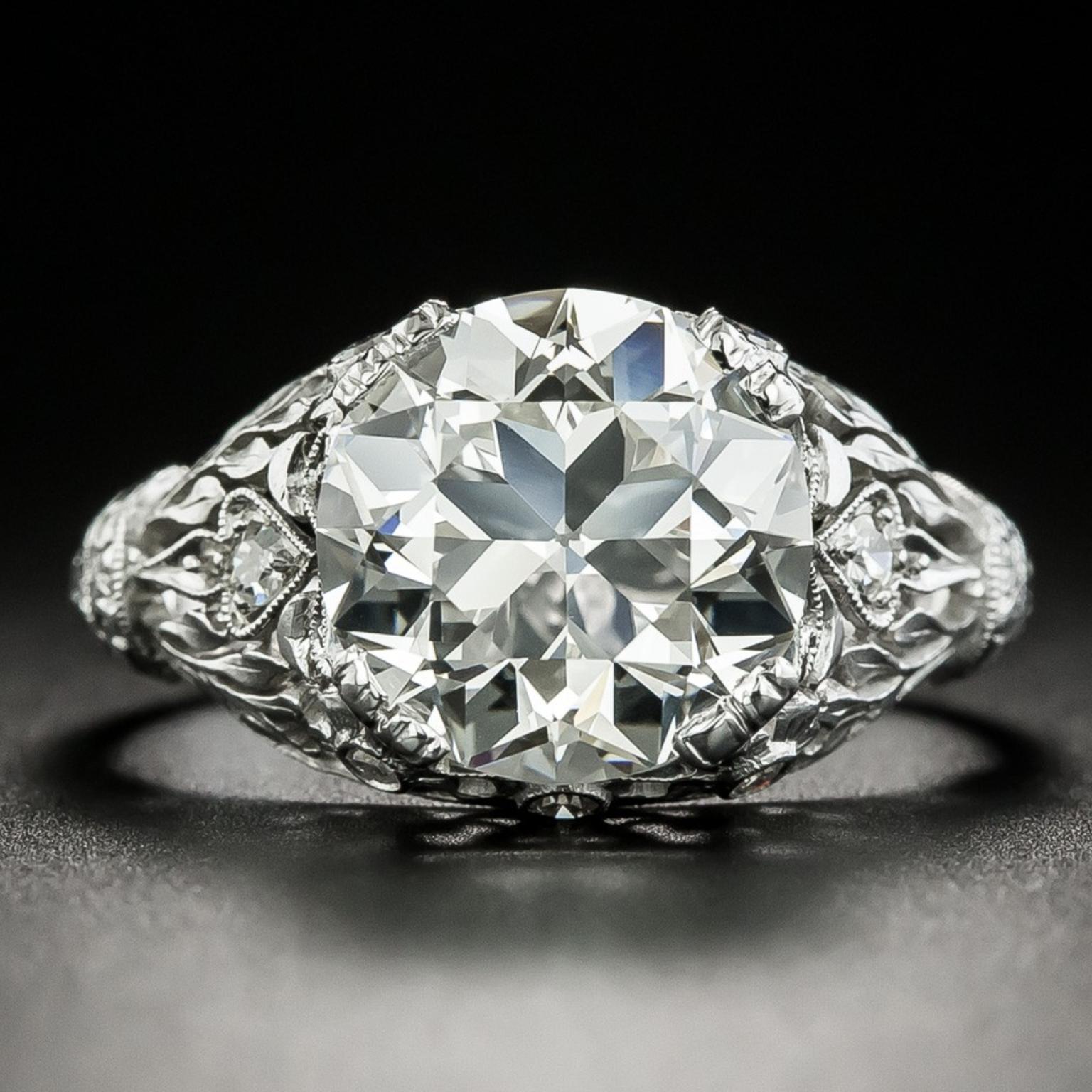 TIFFANY & CO. EARLY-ART DECO ENGAGEMENT RING 