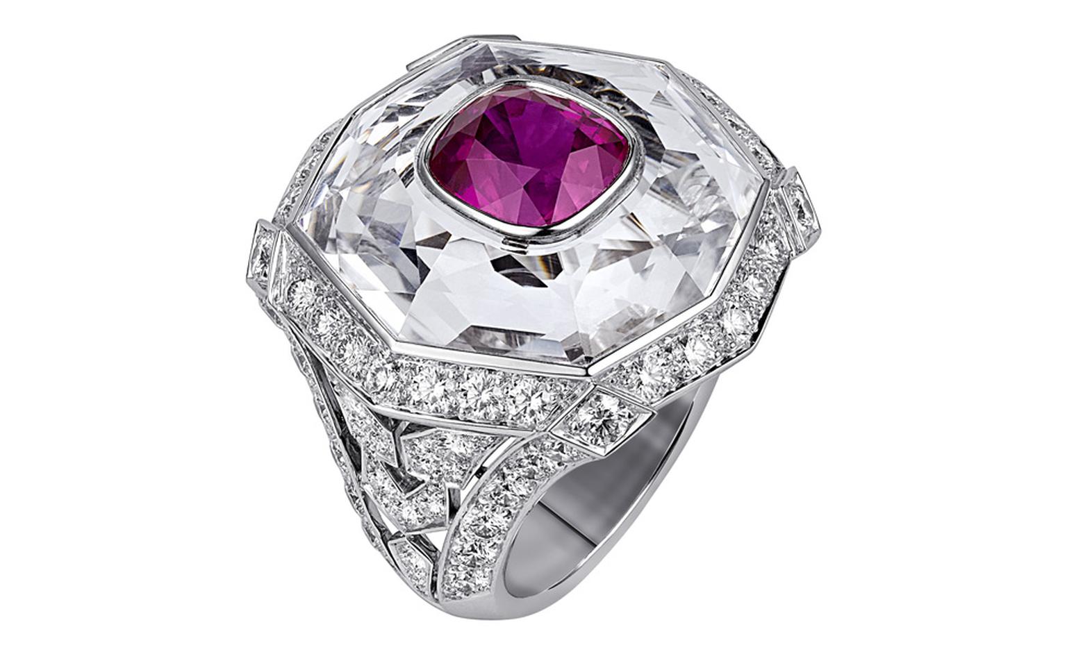 Sortilège de Cartier stone within stone ring